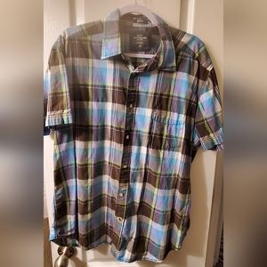 H&M Plaid Button-down Shirt - XL (40)